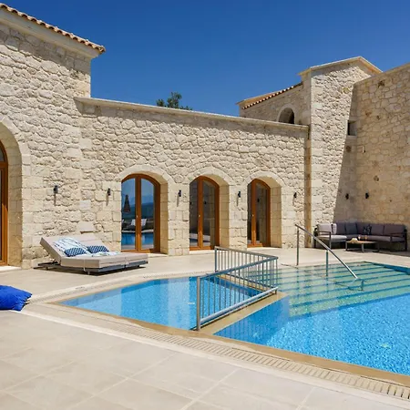 Villa Elegant Stone With Private Pool & Sunset Views